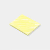Eenvoudige minimale effen kleur aangepaste gele pa post-it® notes (Schuin)