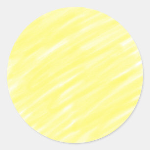 Eenvoudige minimale effen kleur aangepaste gele pa ronde sticker