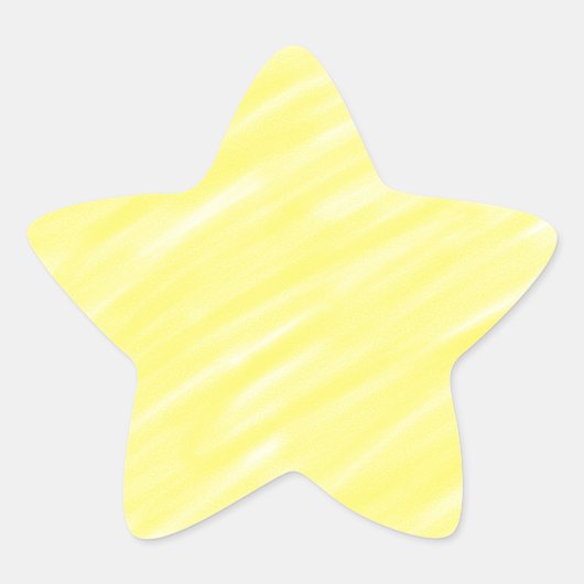 Eenvoudige minimale effen kleur aangepaste gele pa ster sticker (Voorkant)