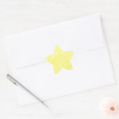 Eenvoudige minimale effen kleur aangepaste gele pa ster sticker (Envelop)