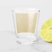 eenvoudige minimale effen kleur aangepaste mosterd shot glas (Achterkant)