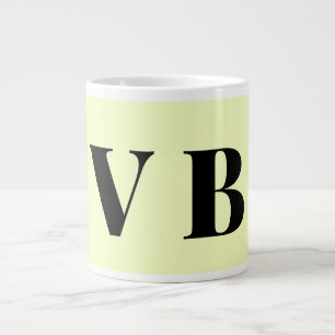 eenvoudige minimale effen kleur aangepaste pastel grote koffiekop