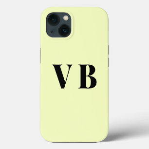 eenvoudige minimale effen kleur aangepaste pastel iPhone 13 hoesje