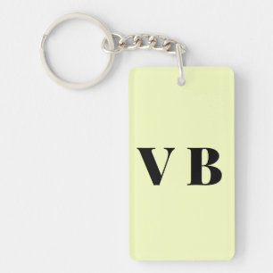 eenvoudige minimale effen kleur aangepaste pastel  sleutelhanger