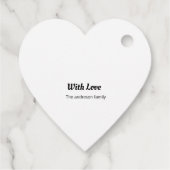 Eenvoudige minimale elegante aangepaste gelukkige bedankjes labels (Achterkant)