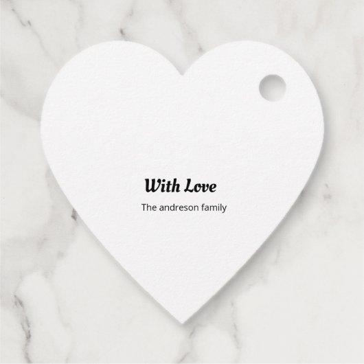 Eenvoudige minimale elegante aangepaste gelukkige bedankjes labels (Achterkant)