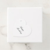 Eenvoudige minimale elegante aangepaste gelukkige bedankjes labels (In situ)