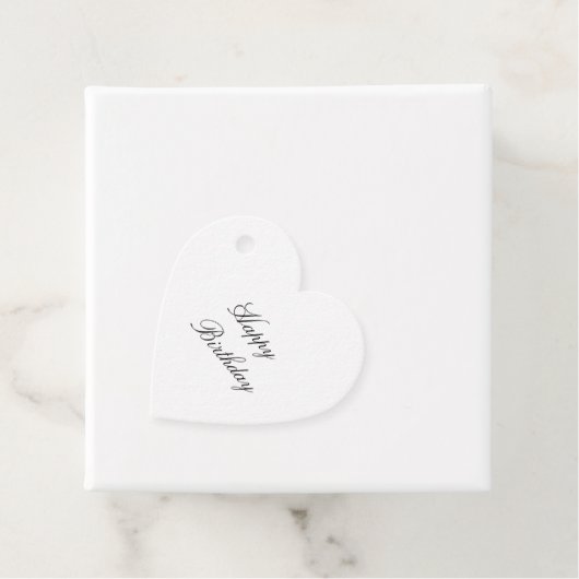 Eenvoudige minimale elegante aangepaste gelukkige bedankjes labels (In situ)