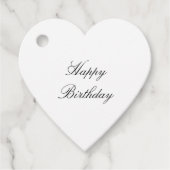 Eenvoudige minimale elegante aangepaste gelukkige bedankjes labels (Voorkant)