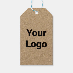 Eenvoudige minimale elegante aangepaste logo hier cadeaulabel