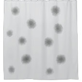 Eenvoudige minimale elegante aangepaste logo hier douchegordijn (Voorkant)