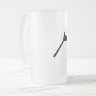 Eenvoudige minimale elegante aangepaste logo hier  matglas bierpul