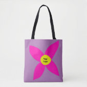 Eenvoudige minimale elegante aangepaste logo hier  tote bag (Voorkant)