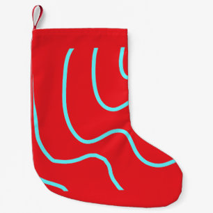 Eenvoudige minimale elegante aangepaste vrolijk ke kleine kerstsok