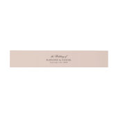 Eenvoudige minimale elegante Blush Pink formele br Uitnodigingen Wikkel (Vlak)
