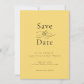 Eenvoudige minimale elegante bruiloft Bewaar de da Kaart (Voorkant)