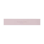 Eenvoudige minimale elegante Dusky Pink bruiloft Uitnodigingen Wikkel (Vlak)