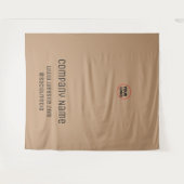 Eenvoudige minimale elegante tekst van de naam van wandkleed (Voorkant (horizontaal))