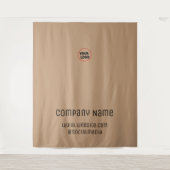 Eenvoudige minimale elegante tekst van de naam van wandkleed (Voorkant)