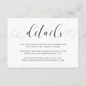 Eenvoudige Minimale Elegante Typografie Moderne Br Informatiekaartje (Voorkant)