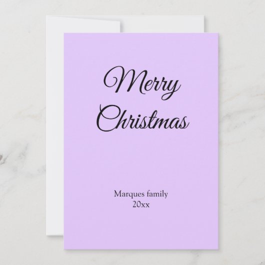 Eenvoudige minimale elegante voeg uw tekst kerstli (Voorkant)