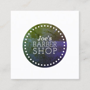 Eenvoudige minimale elegantieafdekking vierkante visitekaartje