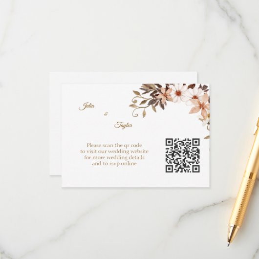 Eenvoudige Minimale Enclusekaart Informatiekaartje (Voorkant / Achterkant in situ)