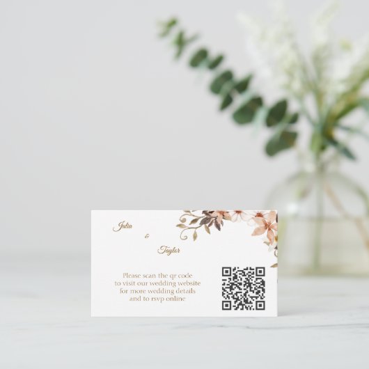 Eenvoudige minimale envelopkaart informatiekaartje (Staand voorkant)