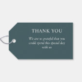 Eenvoudige, minimale Eucalyptusvertakking Cadeaulabel (Achterkant Horizontaal)