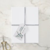 Eenvoudige, minimale Eucalyptusvertakking Cadeaulabel (Met Touw)