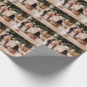 Eenvoudige minimale familie foto met Monogram vaka Cadeaupapier (Hoek)