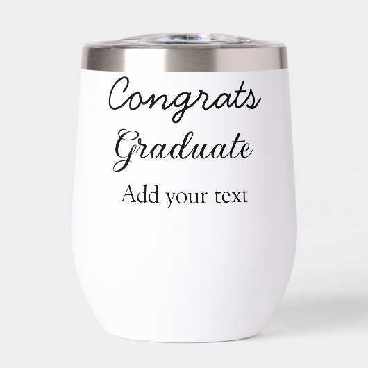 Eenvoudige minimale felicitaties afstuderen voeg u (Voorkant)