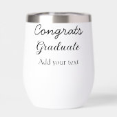 Eenvoudige minimale felicitaties afstuderen voeg u (Achterkant)