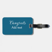 Eenvoudige minimale felicitaties afstuderen voeg u bagagelabel (Achterkant horizontaal)