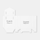 Eenvoudige minimale felicitaties afstuderen voeg u bedankdoosjes (Uitgevouwen)