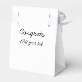 Eenvoudige minimale felicitaties afstuderen voeg u bedankdoosjes (Achterkant)