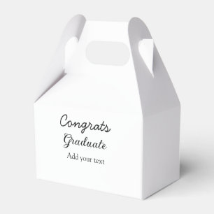 Eenvoudige minimale felicitaties afstuderen voeg u bedankdoosjes