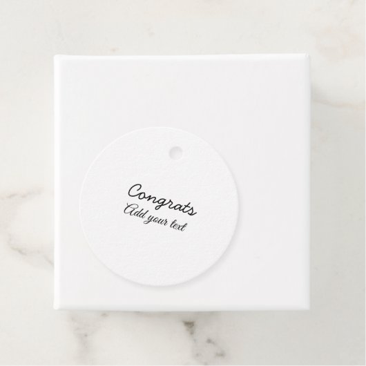 Eenvoudige minimale felicitaties afstuderen voeg u bedankjes labels (In situ)