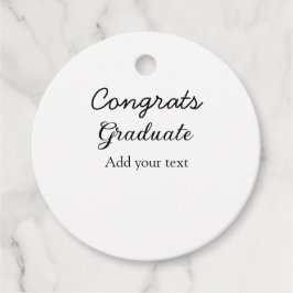 Eenvoudige minimale felicitaties afstuderen voeg u bedankjes labels