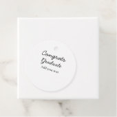 Eenvoudige minimale felicitaties afstuderen voeg u bedankjes labels (In situ)