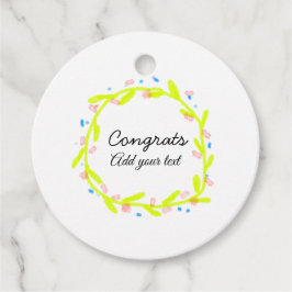 Eenvoudige minimale felicitaties afstuderen voeg u bedankjes labels