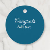 Eenvoudige minimale felicitaties afstuderen voeg u bedankjes labels (Achterkant)