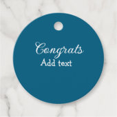 Eenvoudige minimale felicitaties afstuderen voeg u bedankjes labels (Voorkant)