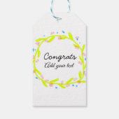 Eenvoudige minimale felicitaties afstuderen voeg u cadeaulabel (Achterkant)