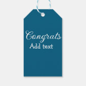 Eenvoudige minimale felicitaties afstuderen voeg u cadeaulabel (Achterkant)