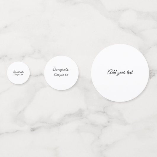 Eenvoudige minimale felicitaties afstuderen voeg u confetti (Achterkanten)