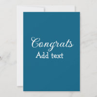 Eenvoudige minimale felicitaties afstuderen voeg u