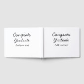 Eenvoudige minimale felicitaties afstuderen voeg u gastenboek (Volledig)