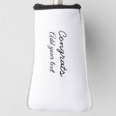 Eenvoudige minimale felicitaties afstuderen voeg u golfheadcover (Draai 90)