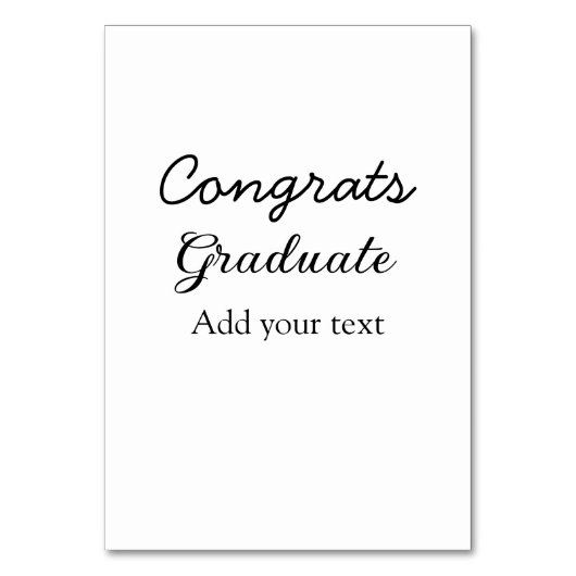 Eenvoudige minimale felicitaties afstuderen voeg u kaart (Voorkant)